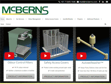 Tablet Screenshot of mcberns.com